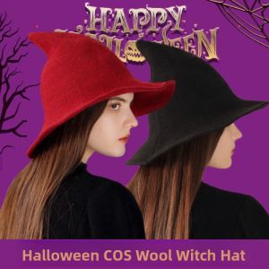 Witch Hat for Halloween Costume Thickened Decoration Hat