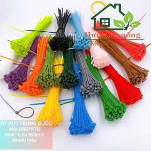 DR315TQ - Combo 10/20 sét màu dây rút nhựa giao màu ngẫu nhiên ( sét 100 sợi size 2.5x150mm )