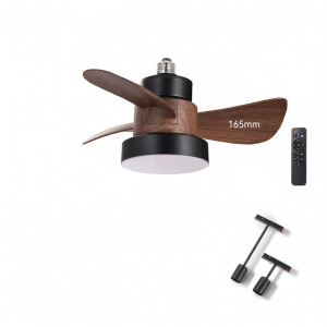 Magnetic Track Design No Main Lamp Mid Century Modern Simple Dining Room Pendant Fan Light 48V