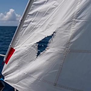 Heavy Duty Sail Repair Tape Waterproof Marine Adhesive Patch for Boat Sail Canvas Tarp PVC Fabric Outdoor Emergency Fix
