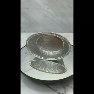 Wadah Aluminium Foil Cup 1 Dus Ox 1225 Ukuran Sedang 200 Ml + Tutup Tray