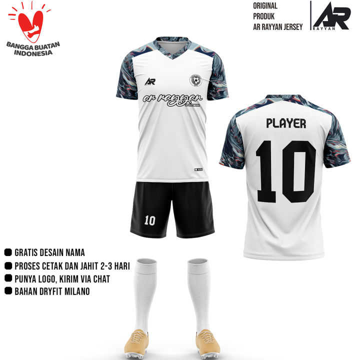 Baju Futsal / Bola Custom Full Printing Terlaris, Jersey Futsal Custom Gratis desain nama