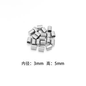 10-20pcs Stainless Steel Leather Cord Fastener End Caps 2-10mm Crimp End Caps For DIY Jewelry Making Bracelets Necklace Supplies