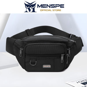 MENSPE Fashion Waist Bag Mens Chest Bag Waterproof Sports Bag Large Capacity Casual Bag Messenger Bag Outdoor Fitness Bag Travel Bag Business Bag