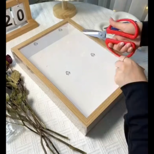 3D Wooden Photo Frame Shadow Box Hollow Depth 3cm For Flowers Plant Pins Medals Tickets And Photos Dispaly Shadow Box For Diy Art Crafts Display