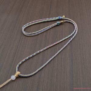 DIY Buddhist Style Gold-Toned Necklace Cord Pendant