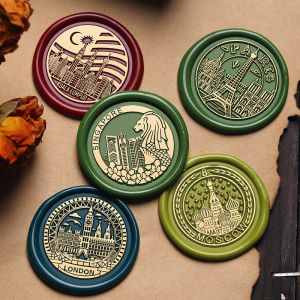 New Arrival 3cm Fire Seal Stamp Head Brass Copper Head Vintage Style Bullet Core for Business And Daily Use