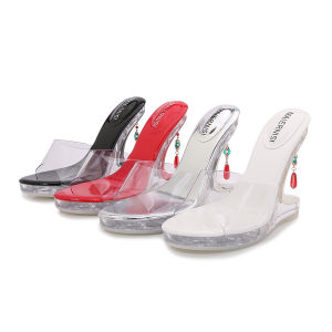 Sandals Women New Style Womens Summer Waterproof Platform Crystal Pendant Sandals Fashion Wedge Sandals Women