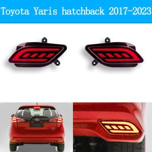 Đèn Hậu LED Toyota Yaris Hatchback 2017-2023 Đèn Phanh Báo Dừng Đèn Sương Mù Chất Liệu ABS+LED Màu Đỏ Chống Nước IP67 2 Chiếc