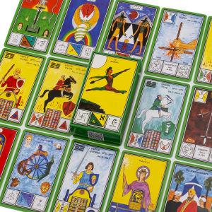 ไพ่ทาโรต์แห่งเวทมนตร์พิธีกรรม 80 ใบ สำหรับทำนายดวงชะตา ไพ่ทาโรต์ออราเคิล สำหรับงานปาร์ตี้ ขนาด 10.6*6.3 ซม. เกมกระดานเพื่อความบันเทิง