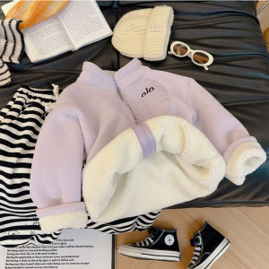 Warm Korean Style Childrens Zippered Jacket