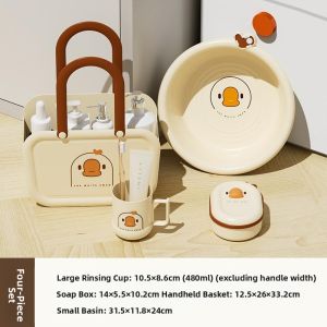 MONLEYTA | Student Dormitory Wash Basin Set 3 Pieces