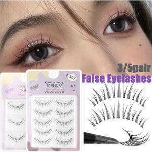 Cổ Tích Lông mi giả trong suốt gốc lông mi giả siêu nautral hoa hướng dương mắt lông mi truyện tranh Nhật Bản 3D Lông mi mềm