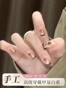 Handmade Nail Art Stickers Autumn Winter Short And Long Finished Products Beauty Nail Tools Pure Handmade Wearable Nails