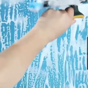 Sikat Pembersih Sudut 4in1 Bentuk V dengan Gagang untuk Kamar Mandi Toilet Lantai R13
