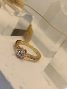 cincin emas 8k model variasi Solitaire