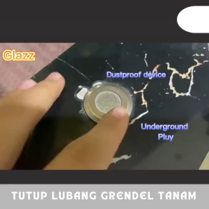 10 PCS Tutup Grendel Tanam Cover Flushbolt Dust Soket Tutup Lubang Grendel C BAGUS - BTS