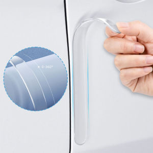 SEAMETAL 4PCS Car Door Protector Bumper Transparent Anti-scratch& Anti-Collision Strip Rearview Mirror Protective Sticker