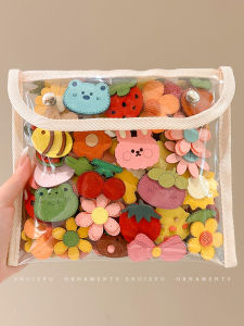 Baby Hair Magic Sticker Frizz Beating Tool Girl Child Front Bangs Magic Hair Clip Infant Toddler Headwear Fruit Pattern