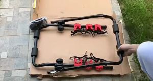 Three wheeled bicycle stable arm trunk bike rack hatchback rear bracket suitable for cars SUVs and sedans