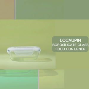 SAIYG Leakproof Airtight Glass Food Container with Locking Lid Multiple Sizes