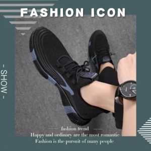 LH.shoess รองเท้าผ้าใบหล่อเข้ม แนวสปอร์ต ใส่สบายมากมาย มี 2 สีให้เลือก