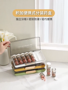 ⭐️【Local warehouse+COD】⭐7-Day Weekly Portable Pill Box Colorful Design Stackable 3 Times A Day Medicine Storage Dispenser/Plastic Pill Organizer Box