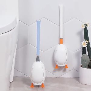 แปรงขัดห้องน้ำ 2 in 1 ติดผนังและตั้งได้ ที่ขัดห้องน้ำ ทำความสะอาดได้360องศา Toilet Brush