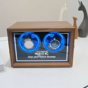 กล่องหมุนนาฬิกา ทรงตั้ง 2โหมด ราคาปลาย Watch Winder กล่องหมุนนาฬิกา กล่องใส่นาฬิกา ตู้นาฬิกา ชำระเงิน 24 ชั่วโมง