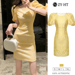 ZYHT ชุดเดรสทำงานของผู้หญิงชุดเดรสวันหยุดชุดเดรสเกาหลีชุดราตรีเข้าร่วมงานชุดเดรสสุดหรู Gaun Modis ชุดเดรสปาร์ตี้ชุดแต่งงาน20583