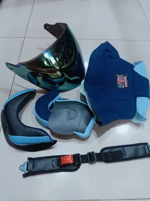 Busa helm gm evolution fullset + tali helm + kaca helm