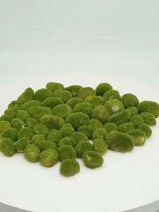 สวยงามสร้างตกแต่งตู้ การตกแต่งภูมิทัศน์ ลูกบอลสาหร่ายสีเขียว น้ําหญ้า การดูตู้ปลา กุ้ง ปลา ลูกบอลมอส