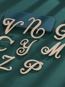 Phong Cách Mới Thời Trang Đa Năng Ngọc Trai Chữ Cái 26 Tiếng Anh Thắt Lưng Cổ Điển Thiết Kế Khí Chất Kẹp Tóc Trang Sức Phụ Kiện