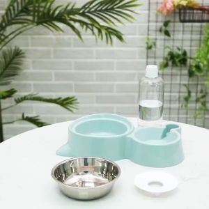 Automatic Pet Feeder Water Dispenser Cat Dog Drinking Bowl