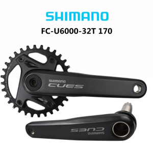 SHIMANO | SHIMANO CUES U6000 CRANKSET FC-U6000 9/10/11Speed Crankset for MTB Bike 170MM/175mm Crank 30T/32T/40T/42T Chainring Bicycle part