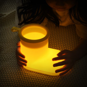 2024 New Silicone LED Rainshoes Night Light Storage Shoes USB Charging Sleep Night Light Cute Night Light Baby Bedside Bedroom Decoration Birthday Gift