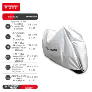 MOTOWOLF | Waterproof Dustproof Sun-shielding Motorcycle Cover