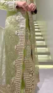 RR Gamis Tile Bordir Terbaru Kombinasi Bordir Tempel Di Dada // Gamis Modern Beleza Full Furing Satin Velvet