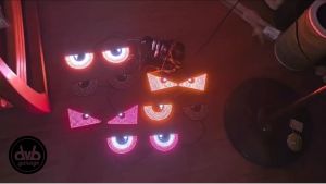 DEVIL EYES LED 11 MODE LAMPU USB FLASH MATA KEDIP DEMON RGB