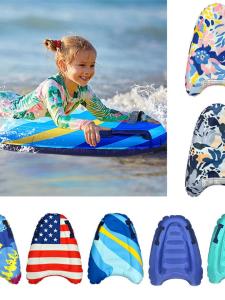 Thickened Portable Inflatable PVC Waterboard with Handle for Children Outdoor Summer Surfing Leisure Board Eco-friendly