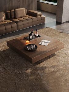 KLESK | Modern Minimalist Retro Solid Wood Square Coffee Table