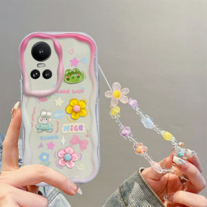 Oppo Reno10 5G Version Protective Case Cute Cartoon Airbag Anti-fall Soft Silicone Shell for OPPO Reno10 pro 5G Overseas Edition