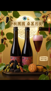 Mulberry Sparkling Wine 400ml - Non-alcoholic - by Sin In Brewery