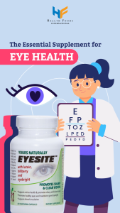 Yours Naturally Eyesite with Lutein Bilberry Extract and Eyebright Supplement for Vision and Eye Health