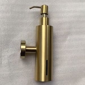Sincecu 304 Stainless Steel Wall-Mounted Soap Dispenser with Pump - Refillable Bottle for Kitchen Bathroom & Hotel Use