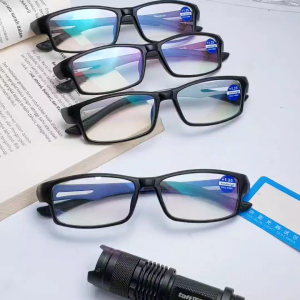 kacamata baca LENSA PLUS ANTIRADIASI bergaya sporty frame plastik ringan ukuran plus 050 sd 400