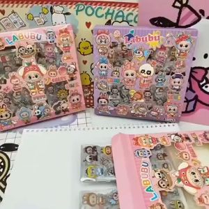 STICKER LABUBU isi 100 Pcs/box Sticker Karakter Waterproof Anti air Stiker kartun Dekorasi