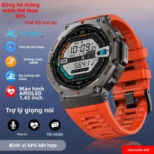 LIGE | Đồng Hồ Thông Minh LIGE T-Rex 3 Ultra Cấp Quân Sự Với GPS La Bàn Máy Đo Độ Cao Khả Năng Chống Nước 5ATM Màn Hình AMOLED Gọi HD Dành Cho Nam Giới