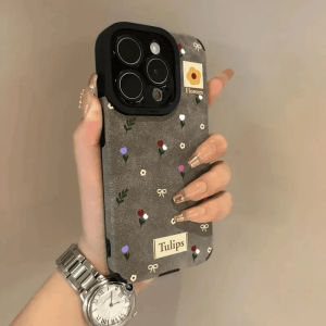 Sup&LV | Leather Phone Case For Apple 16Promax New Model Womens Full Cover Lens Protection Simple 14Plus High-End Small Audience 13Soft2 Anti-Fall