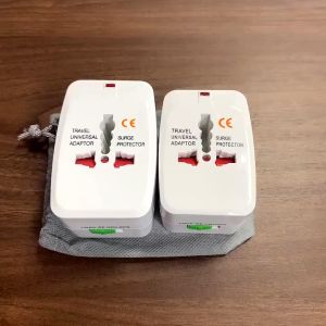 Universal Travel Adapter with 2 USB Port Socket International Converter Plug Penyesuai Antarabangsa 万能插头 AU EU US UK